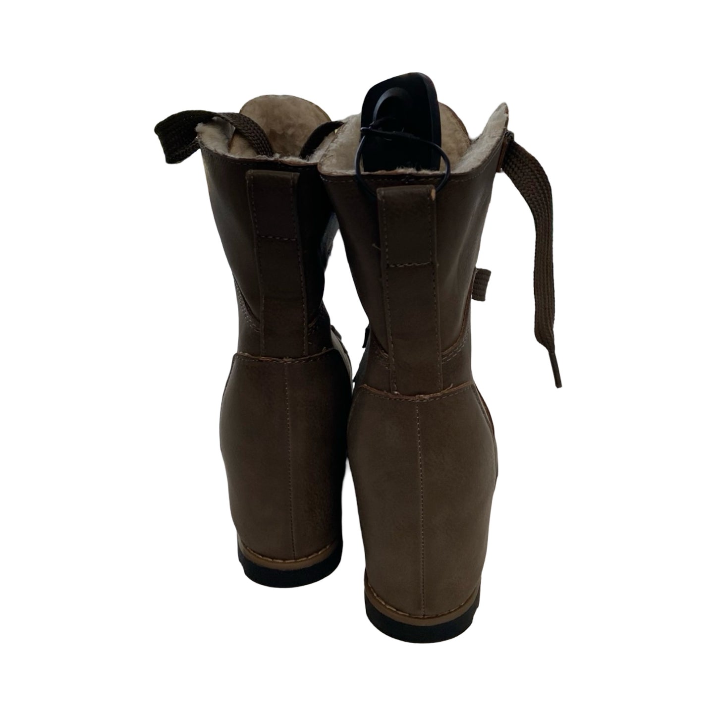 Boots Ankle Heels By Universal Thread In Brown, Size:6