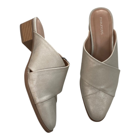 Shoes Heels Block By Maurices In Gold, Size:8.5