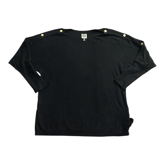 Sweater By Anne Klein In Black, Size:S