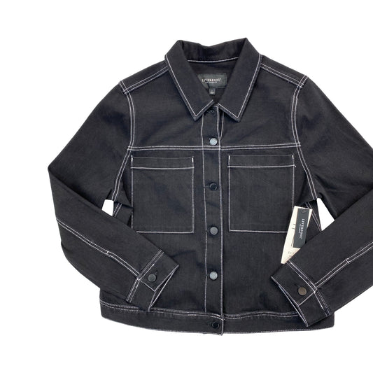 Jacket Denim By Liverpool In Black Denim, Size:L