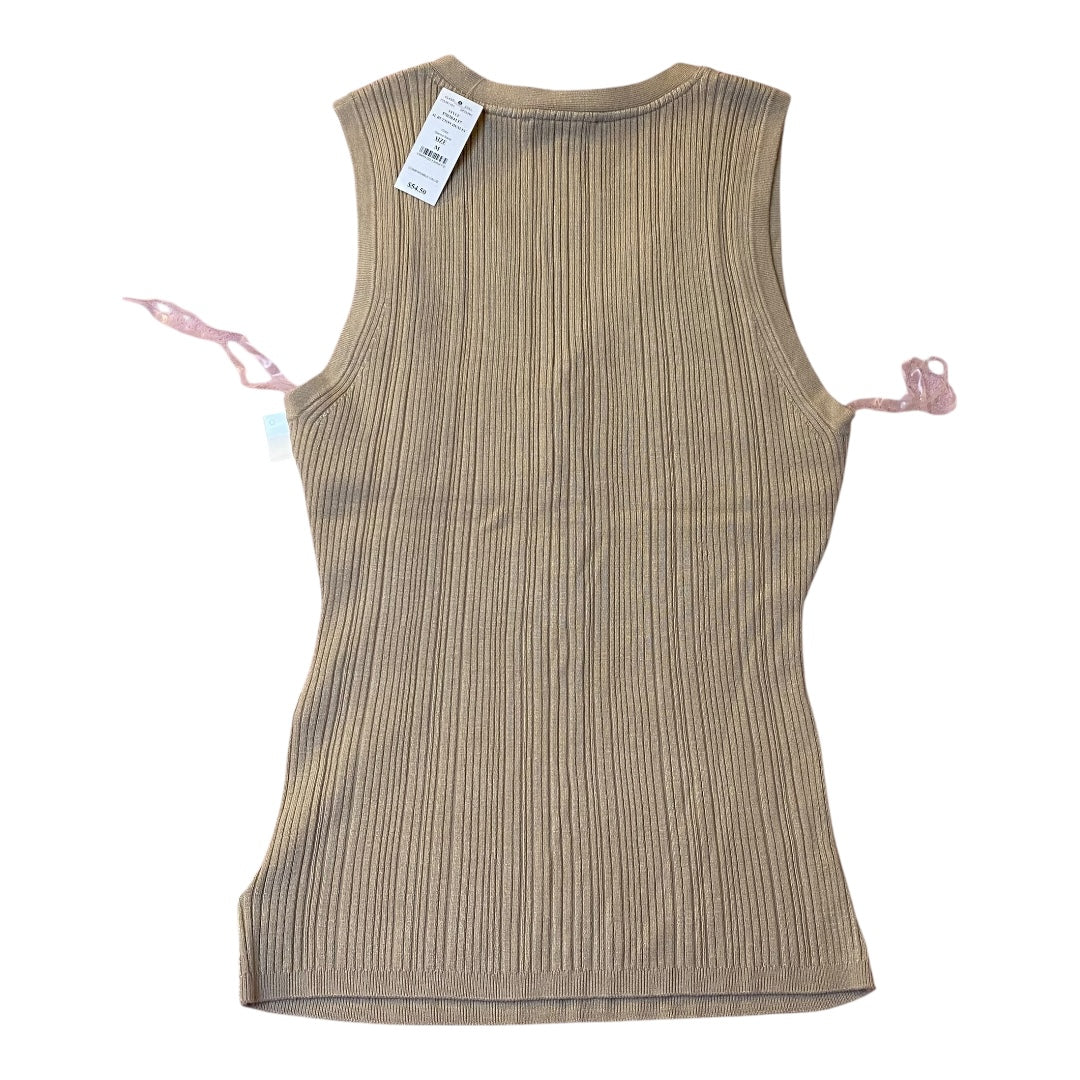 Top Sleeveless By White House Black Market In Tan, Size:M