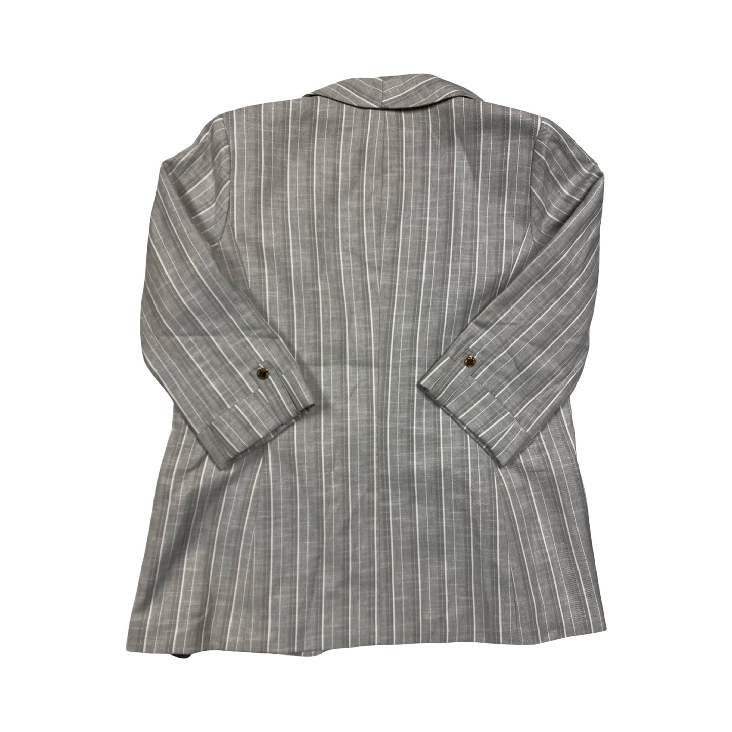 Blazer By Anne Klein In Grey & White, Size:M