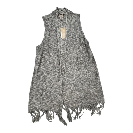 Sweater Cardigan By Chicos In Grey, Size:M