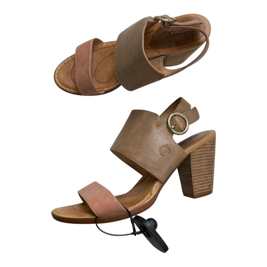 Sandals Heels Block By Born In Multi, Size:8