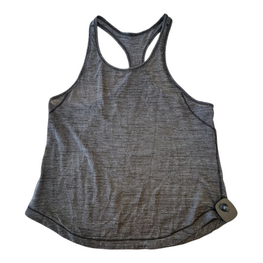 Athletic Tank Top By Lululemon In Black & Grey, Size:4