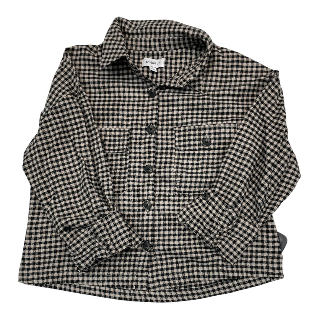 Top Ls By Evereve In Checkered Pattern, Size:Xs