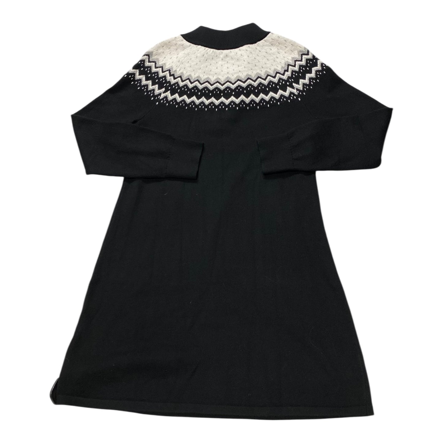 Dress Sweater By Talbots In Black & White, Size:Mp