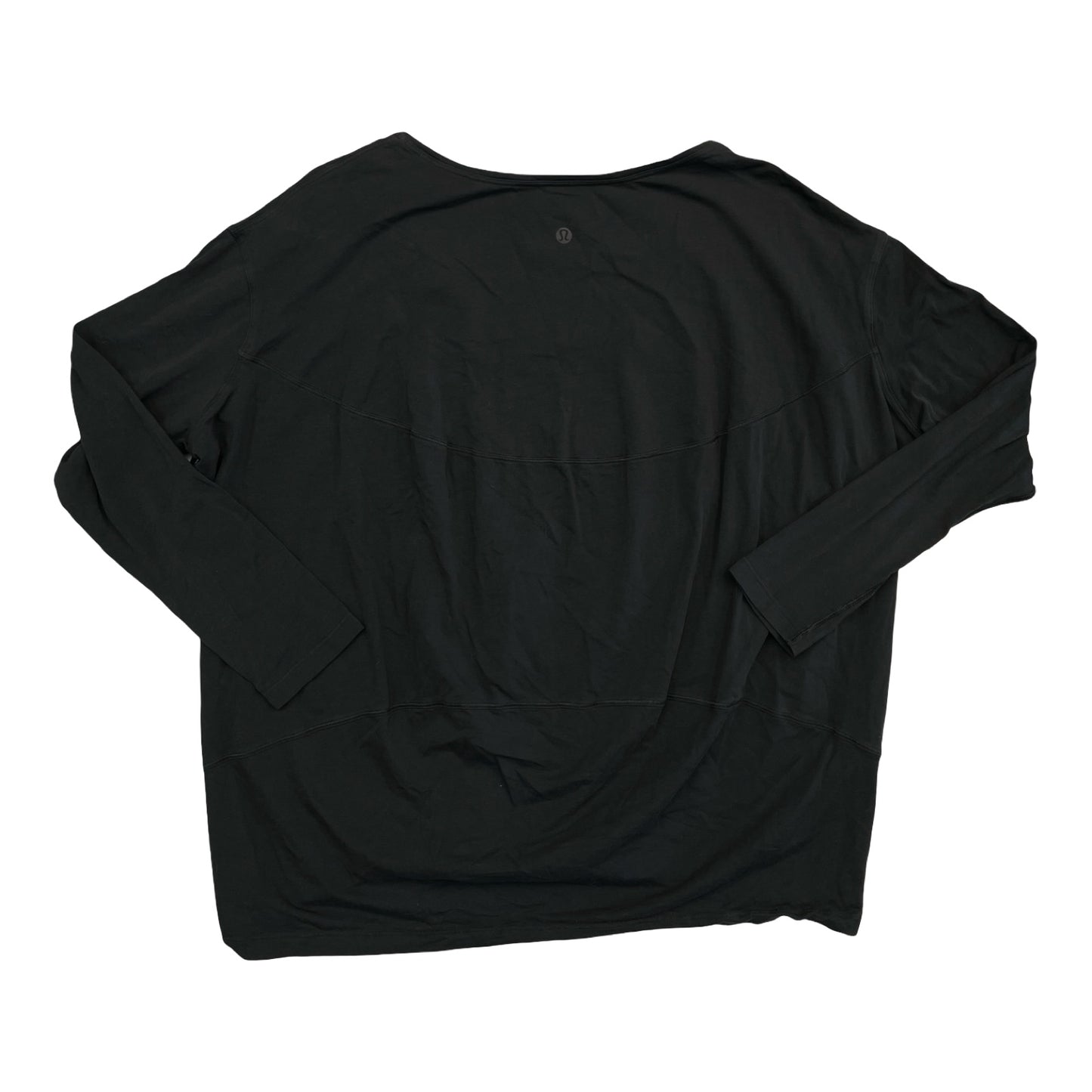 Athletic Top Ls Crewneck By Lululemon In Black, Size:6