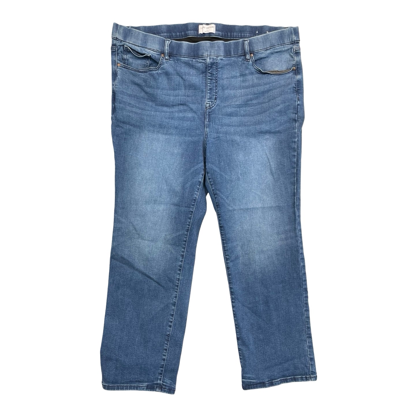 Jeans Straight By Lane Bryant In Blue Denim, Size:24