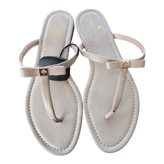 Sandals Designer By Kate Spade In Tan, Size:8