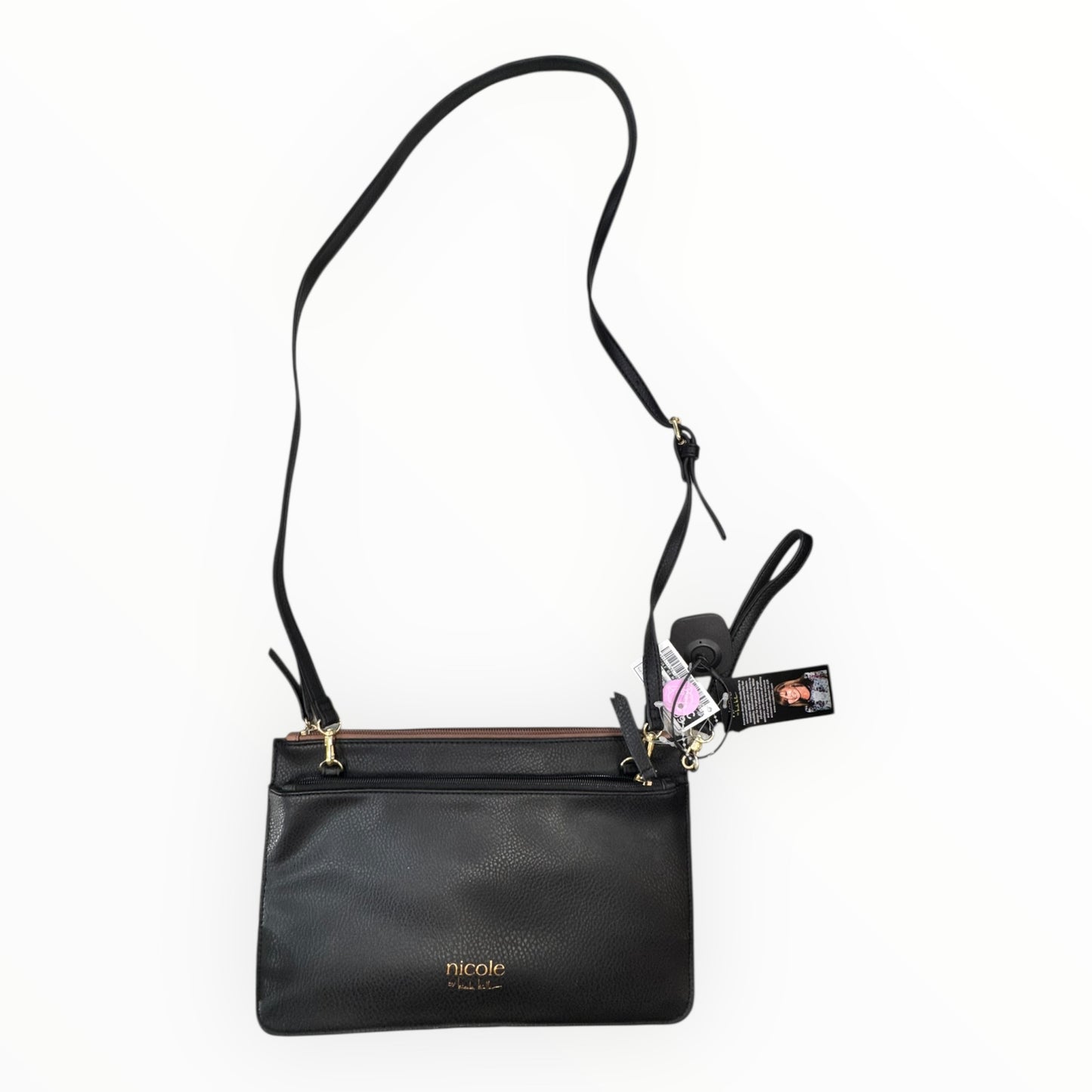 Handbag By Nicole By Nicole Miller In Black & Brown, Size:Medium