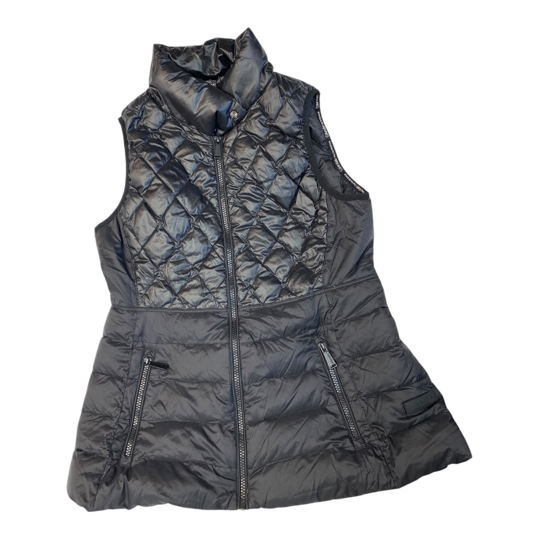 Vest Puffer & Quilted By Calvin Klein In Black, Size:M