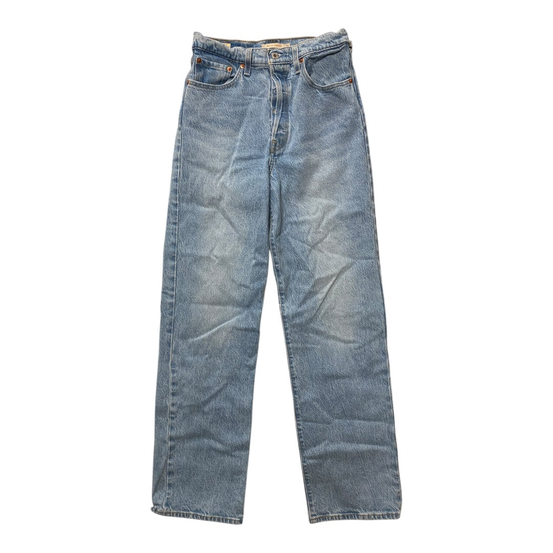 Jeans Straight By Levis In Blue Denim, Size:6