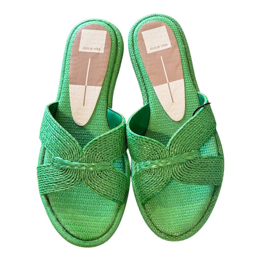 Sandals Flats By Dolce Vita In Green, Size:9