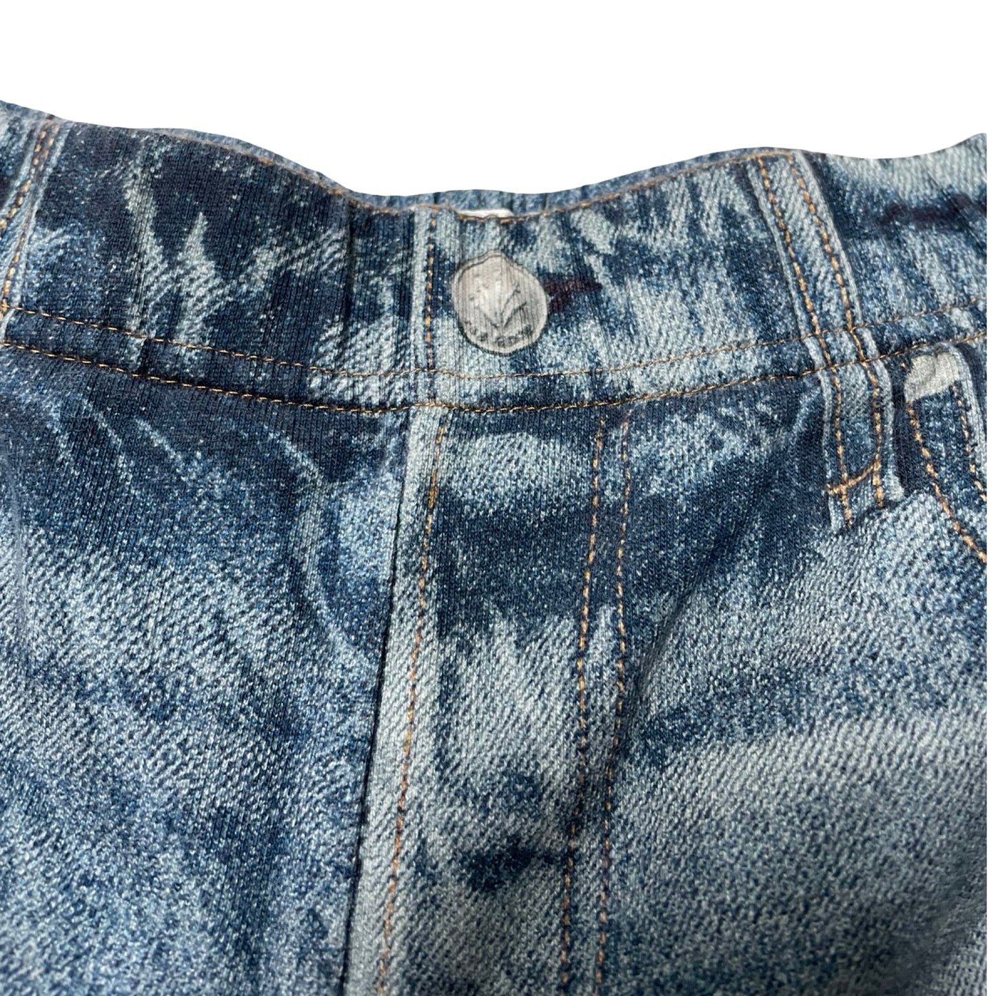 Jeans Wide Leg By Rag And Bone In Blue Denim, Size:M