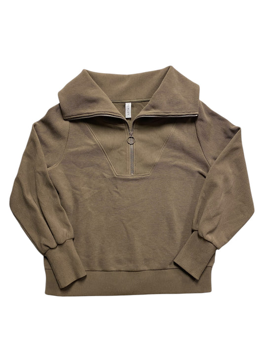 Athletic Top Ls Collar By Varley In Green, Size:L