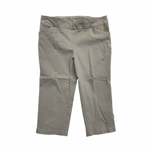Pants Cropped By Chicos In Cream, Size:Xl