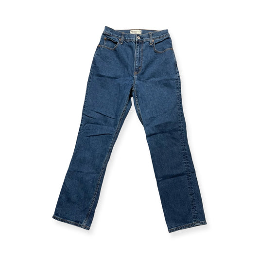 Jeans Straight By Abercrombie And Fitch In Blue Denim, Size:2L