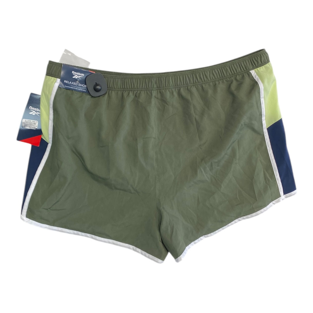 Athletic Shorts By Reebok In Green, Size:Xxxl