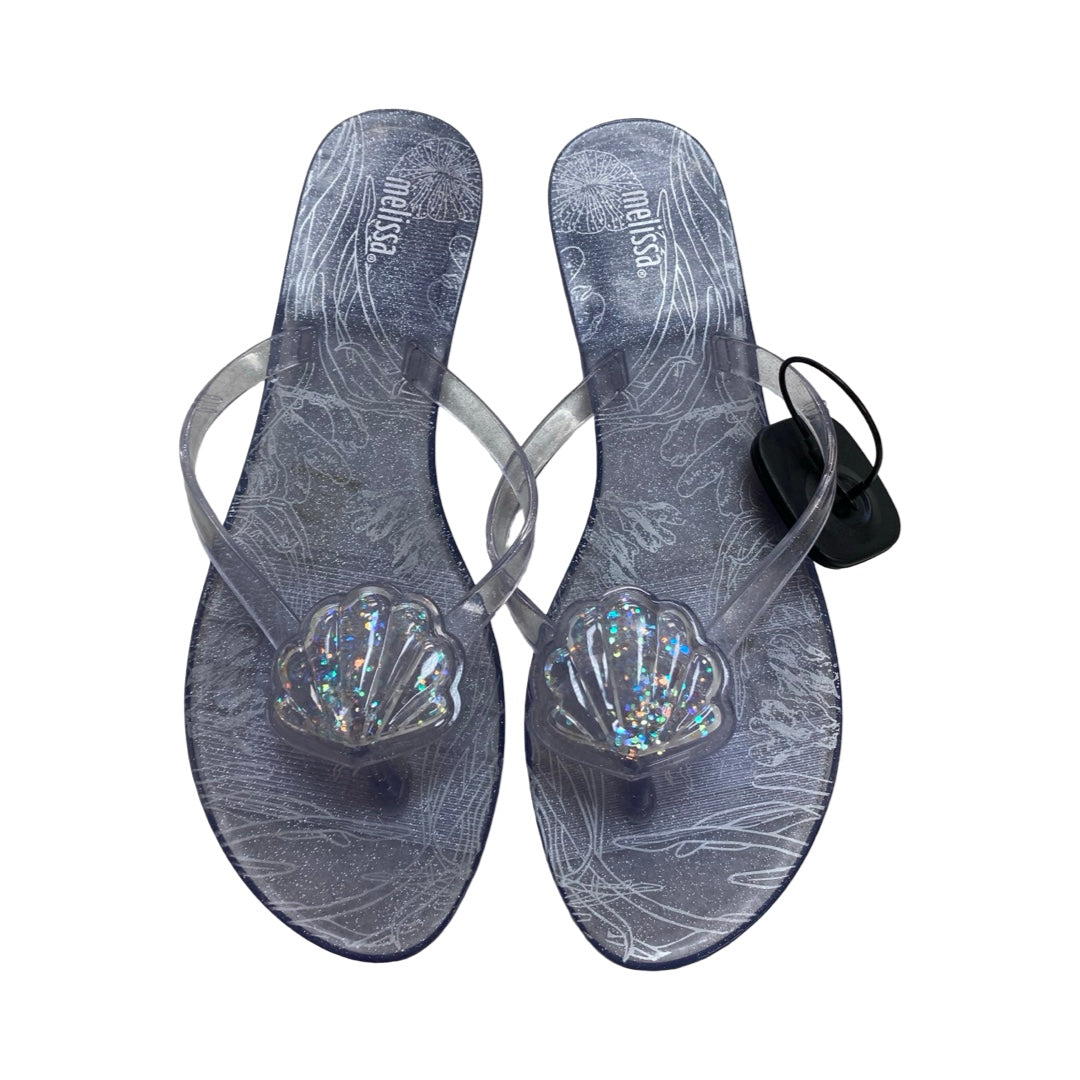 Sandals Flip Flops By Cmc In Blue, Size:8
