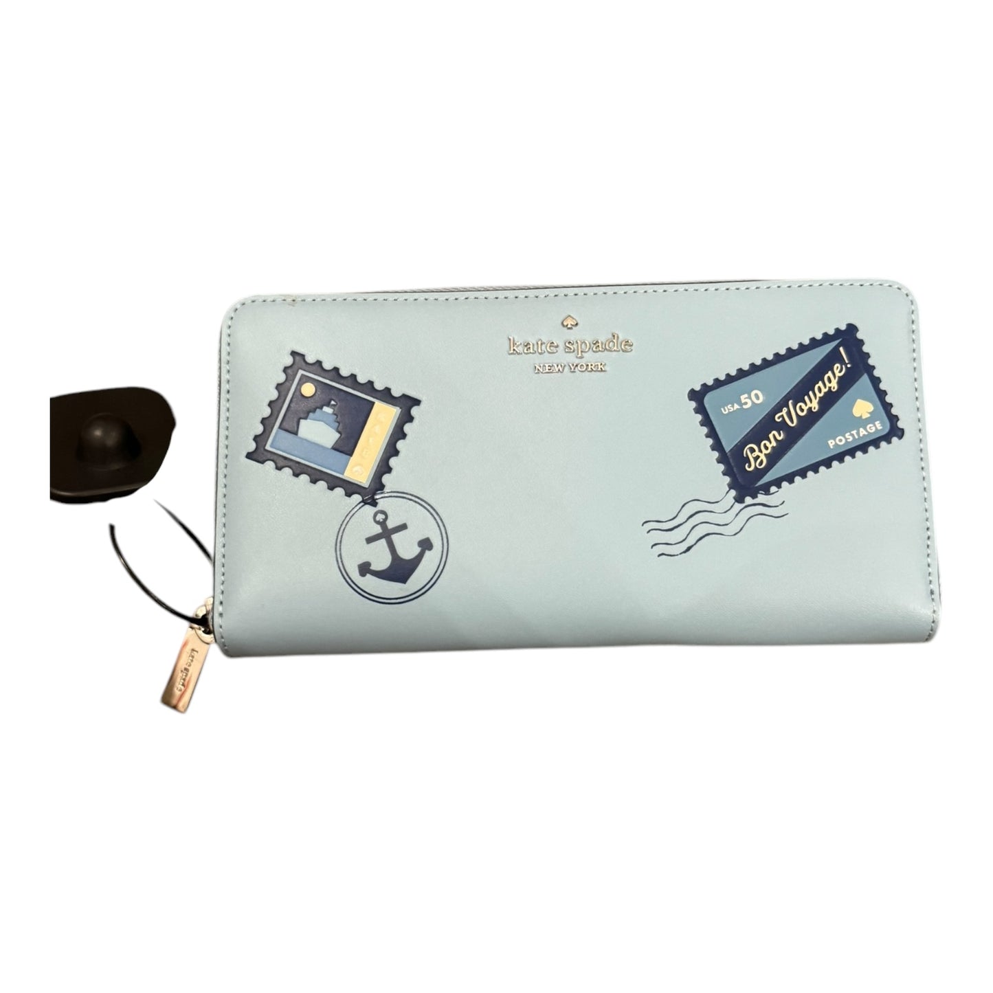 Wallet Designer By Kate Spade In Blue, Size:Medium