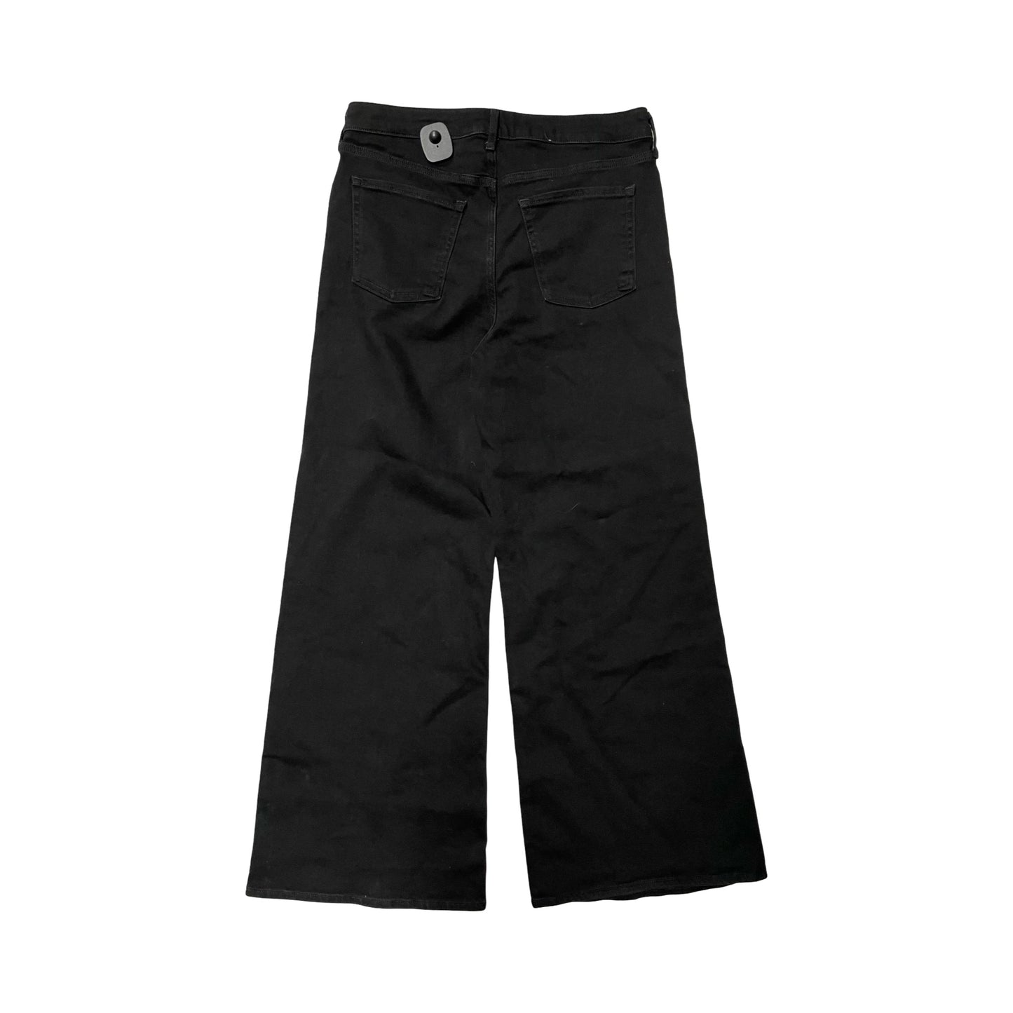 Jeans Wide Leg By Old Navy In Black Denim, Size:10