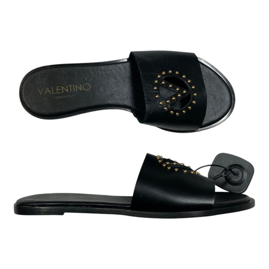 Sandals Designer By Valentino-Mario In Black, Size:7