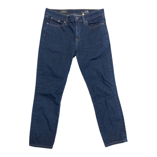 Jeans Skinny By J. Crew In Blue Denim, Size:6