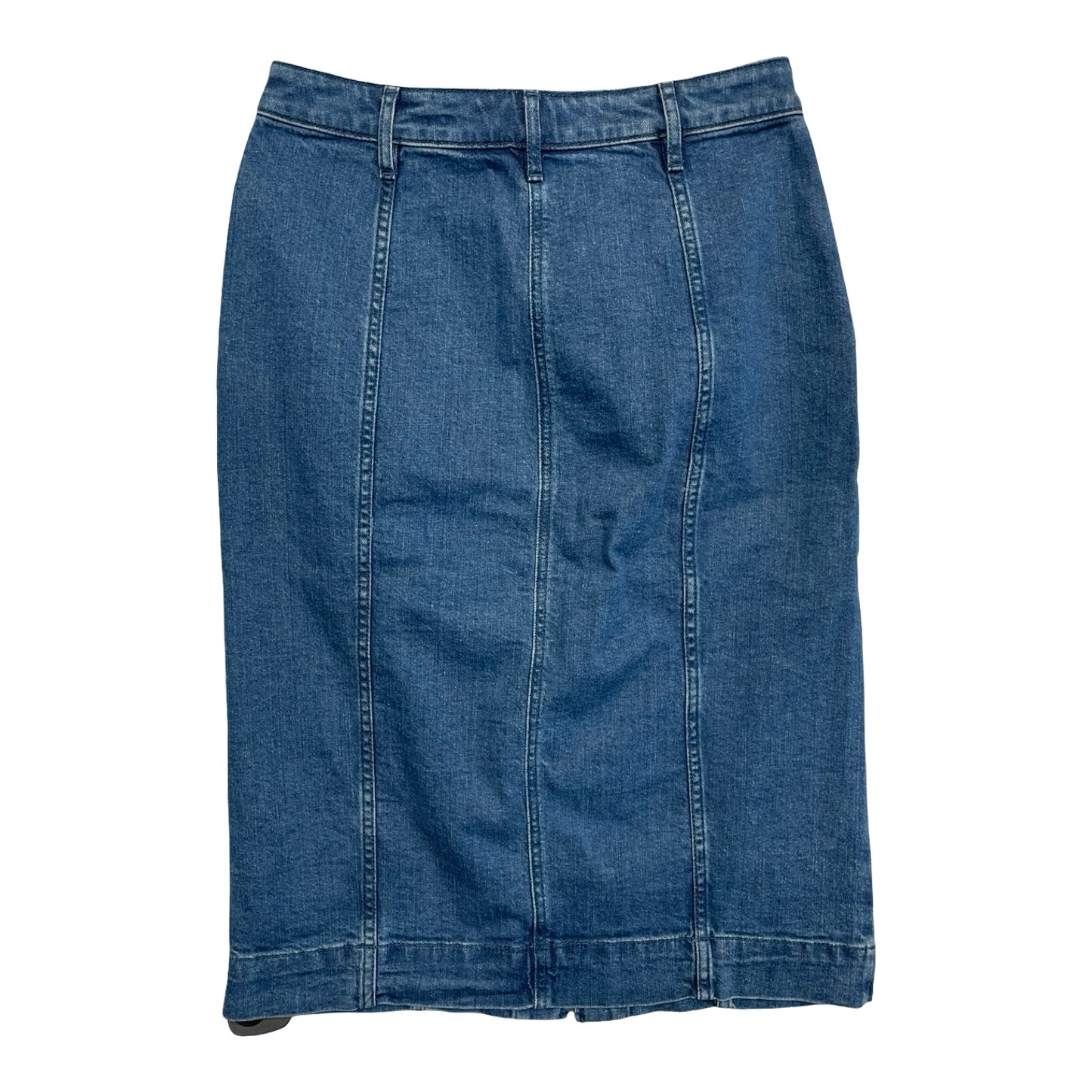 Skirt Midi By Ann Taylor In Blue Denim, Size:2