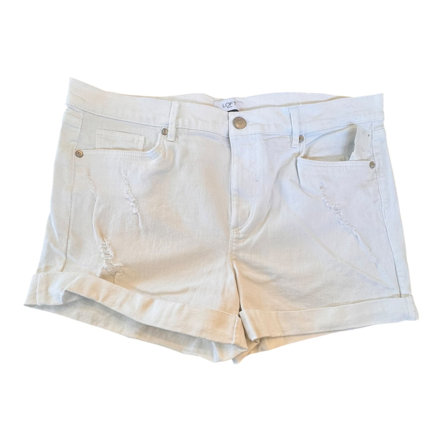 Shorts By Loft In White, Size:12