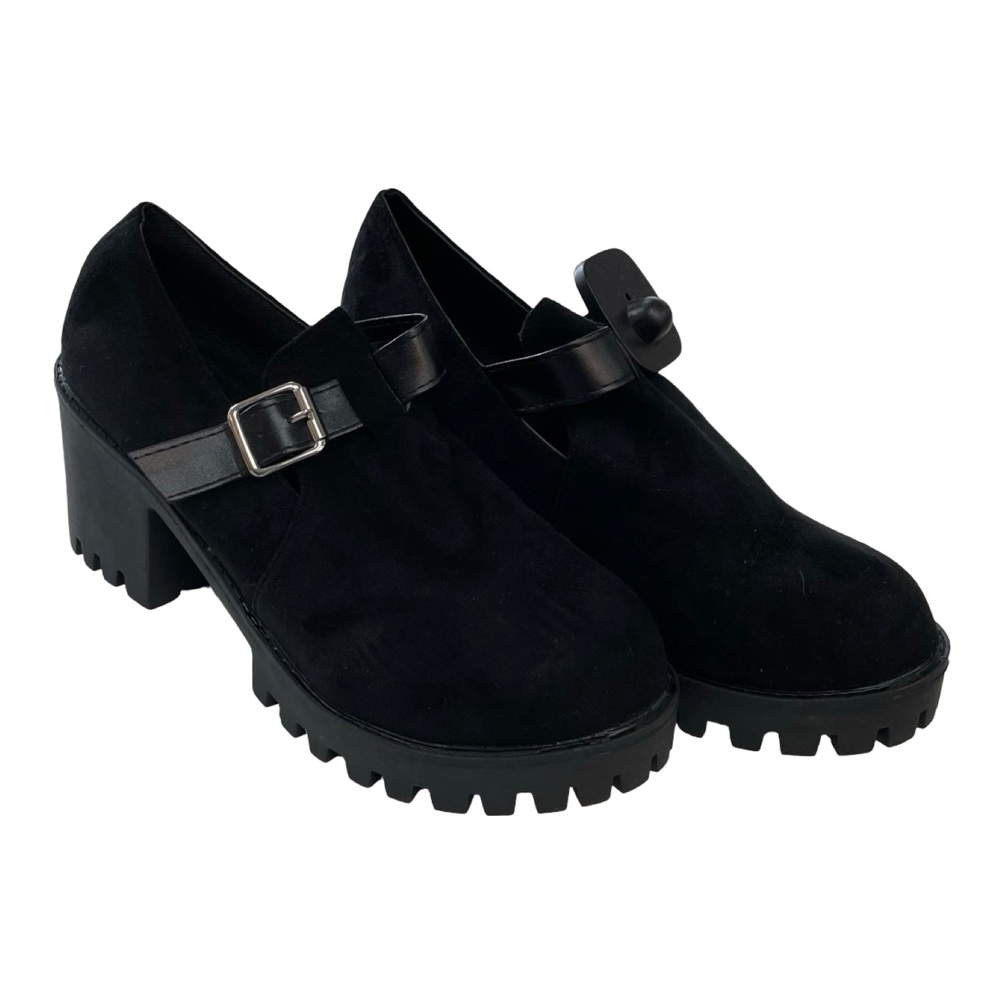 Shoes Heels Block By Clothes Mentor In Black, Size:9.5