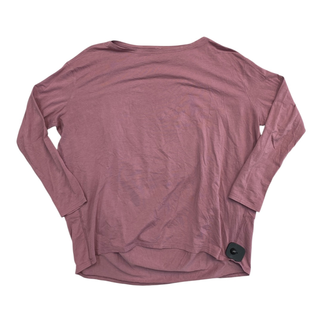 Athletic Top Ls Crewneck By Lululemon In Purple, Size:M