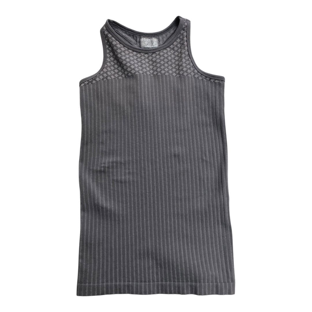 Athletic Tank Top By Athleta In Grey & White, Size:Xs