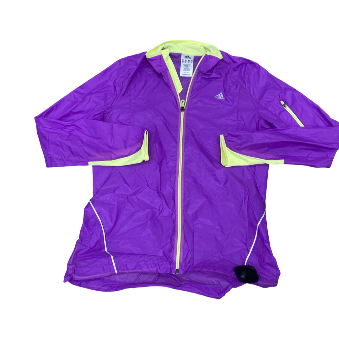 Athletic Jacket By Adidas In Purple, Size:S
