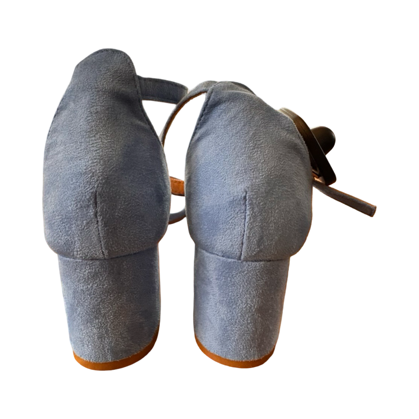 Sandals Heels Block By Cmc In Blue, Size:8