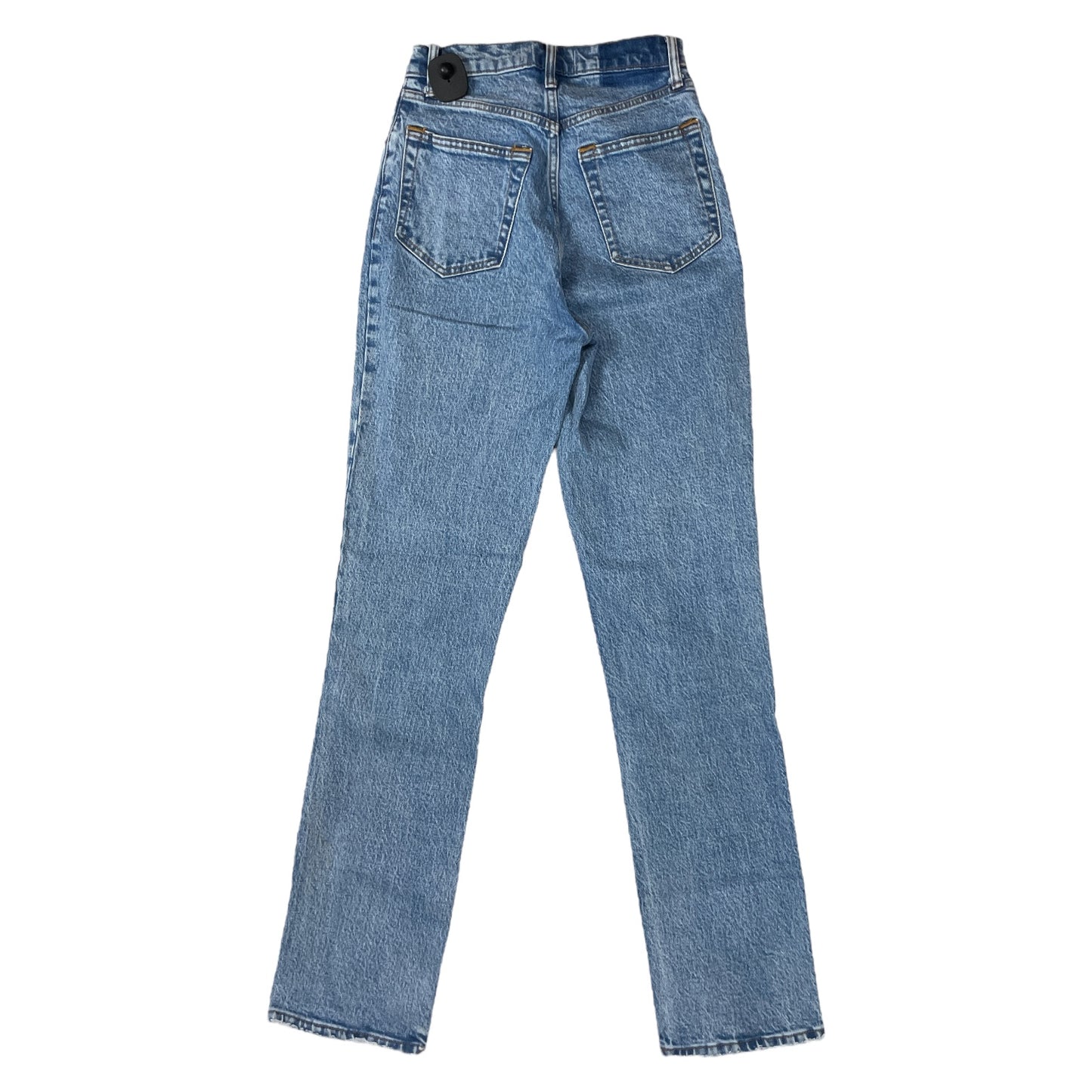 Jeans Straight By Abercrombie And Fitch In Blue Denim, Size:0