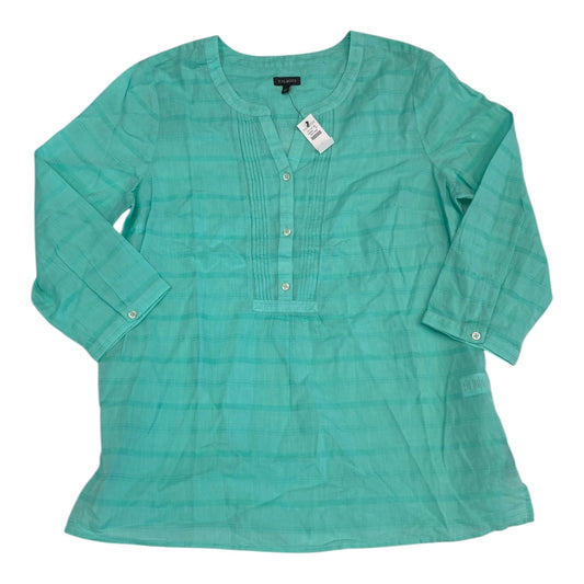 Top Ls By Talbots In Green, Size:L