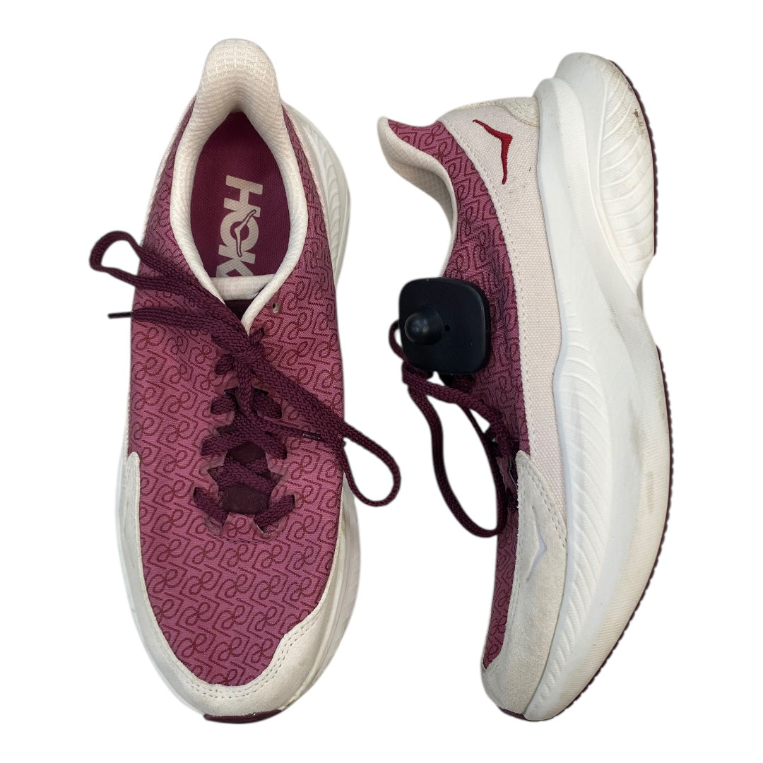 Shoes Athletic By Hoka In Purple & White, Size:8.5