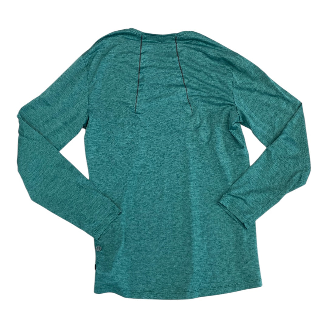 Athletic Top Ls Crewneck By Lululemon In Green, Size:S