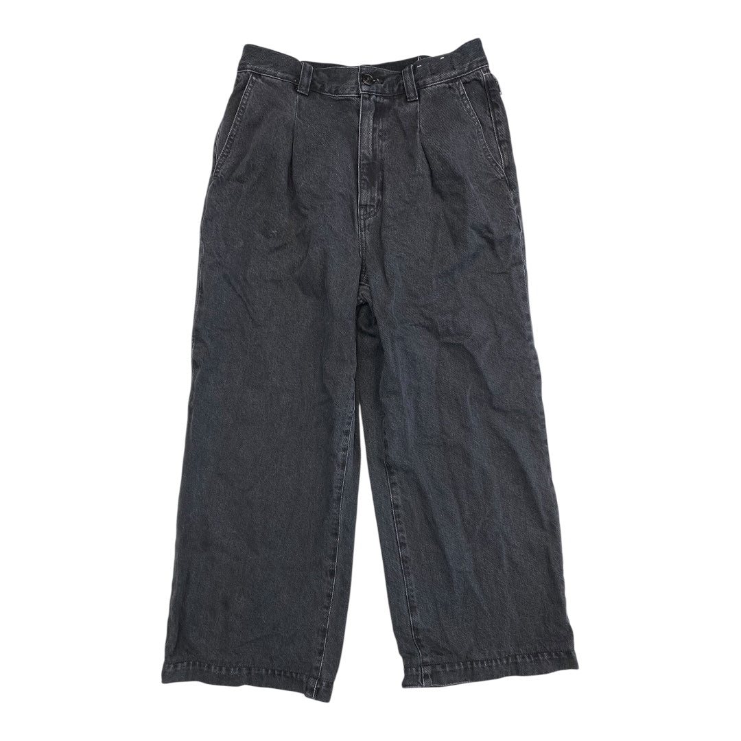 Jeans Wide Leg By Madewell In Black Denim, Size:4