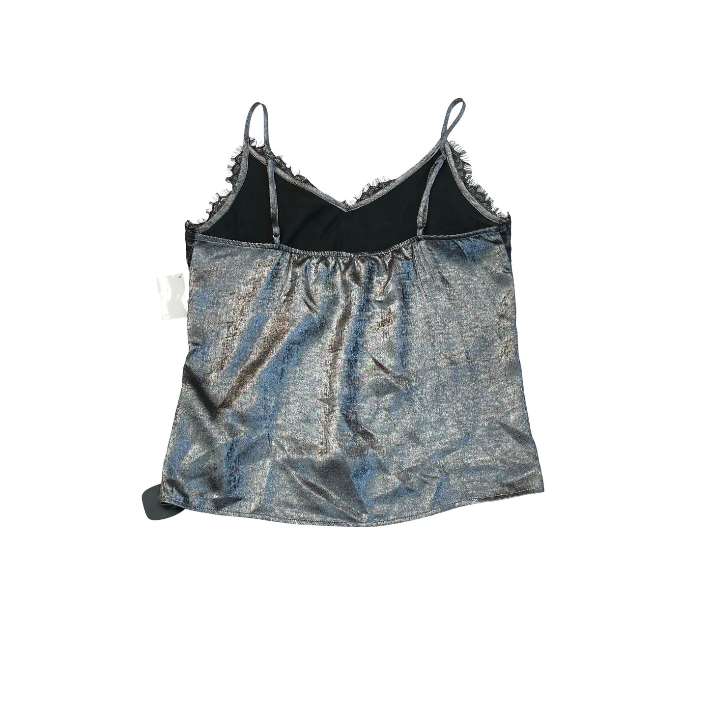 Top Sleeveless By Evereve In Silver, Size:M