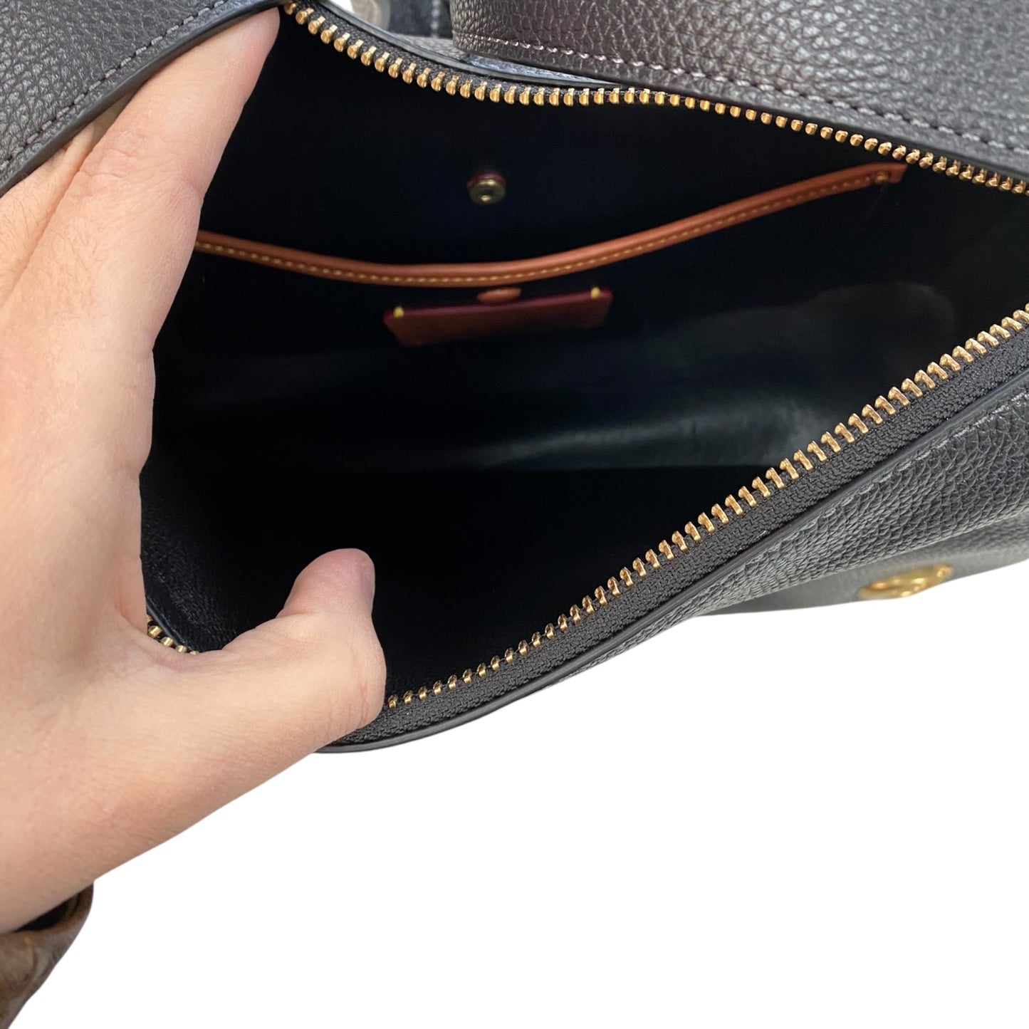 Handbag Designer By Coach In Black, Size:Medium