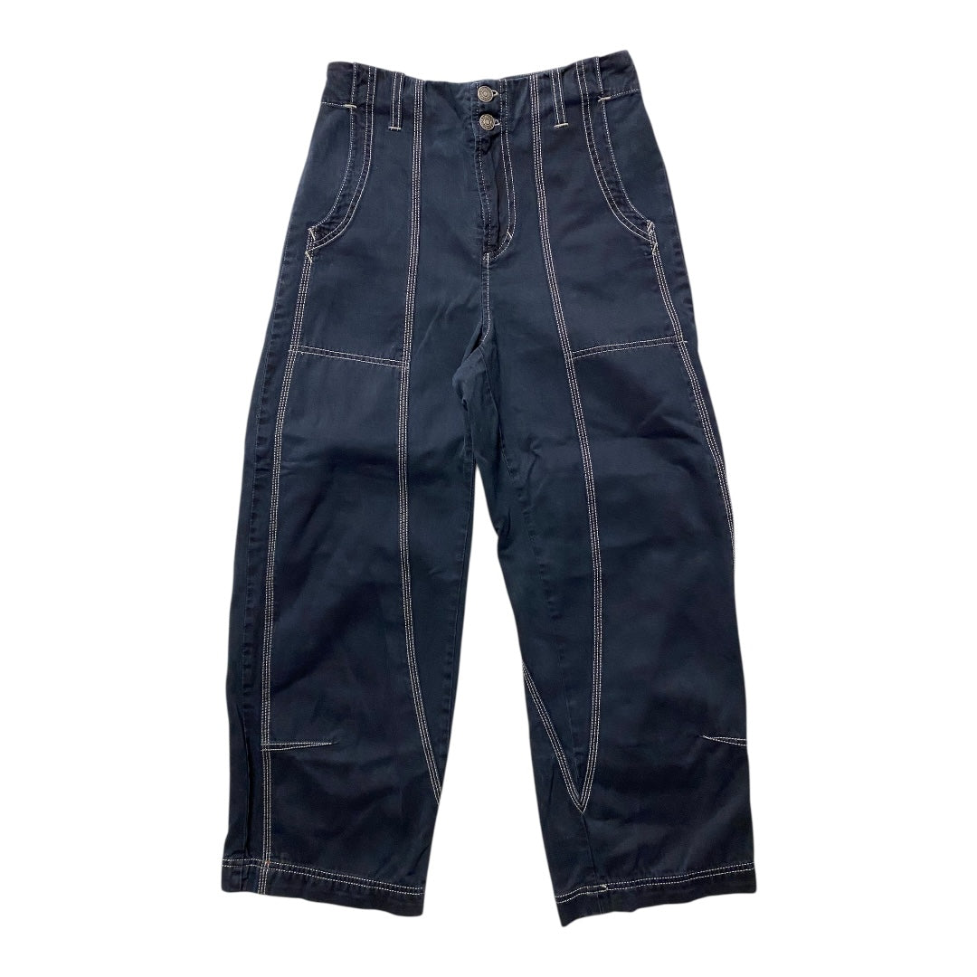 Pants Wide Leg By Free People In Navy, Size:0