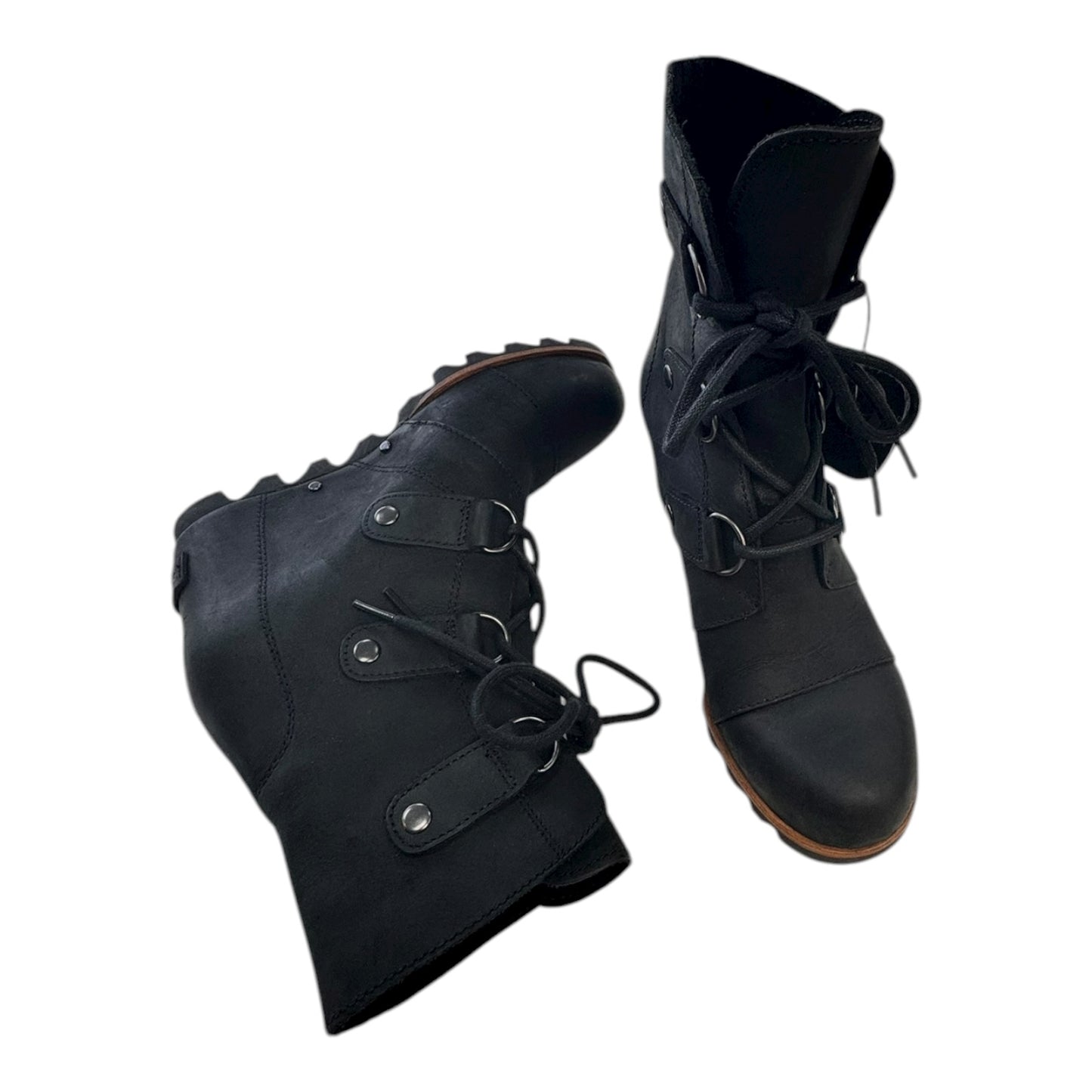 Boots Designer By Sorel In Black, Size:5.5