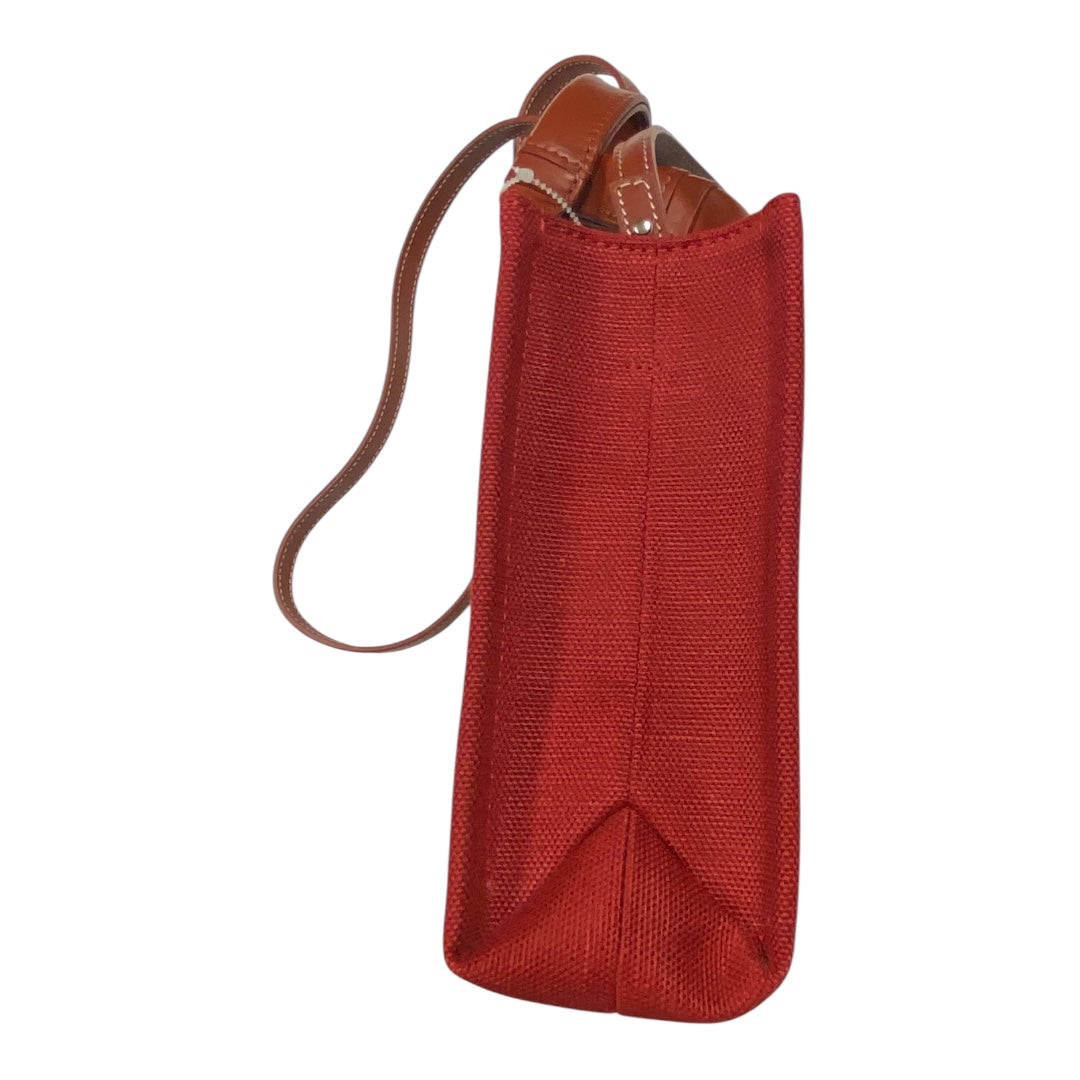 Handbag Luxury Designer By Chloe In Brown & Red, Size:Small