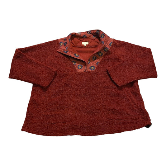 Jacket Fleece By Vera Bradley In Red, Size:Xl