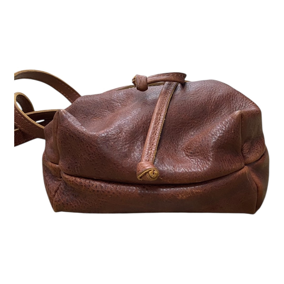 Handbag Leather By Portland Leather In Brown, Size:Medium