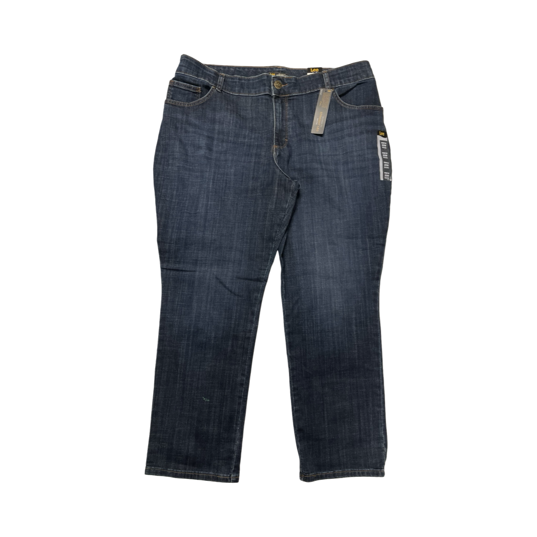 Jeans Straight By Lee In Blue, Size:20