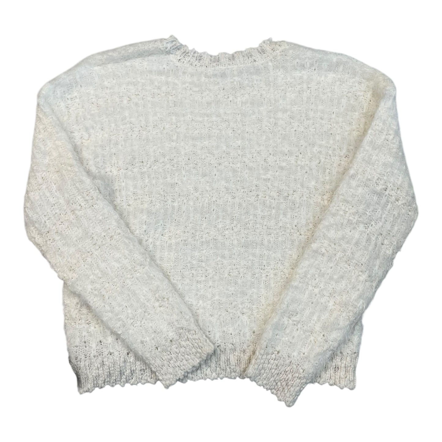Sweater By Hem & Thread In White, Size:M