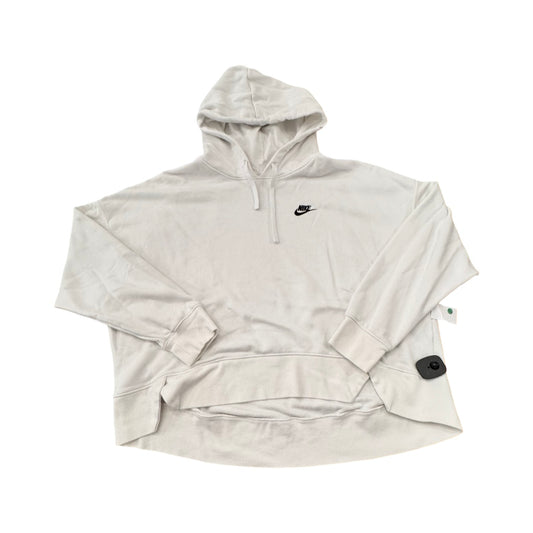Athletic Sweatshirt Hoodie By Nike In White, Size:Xl